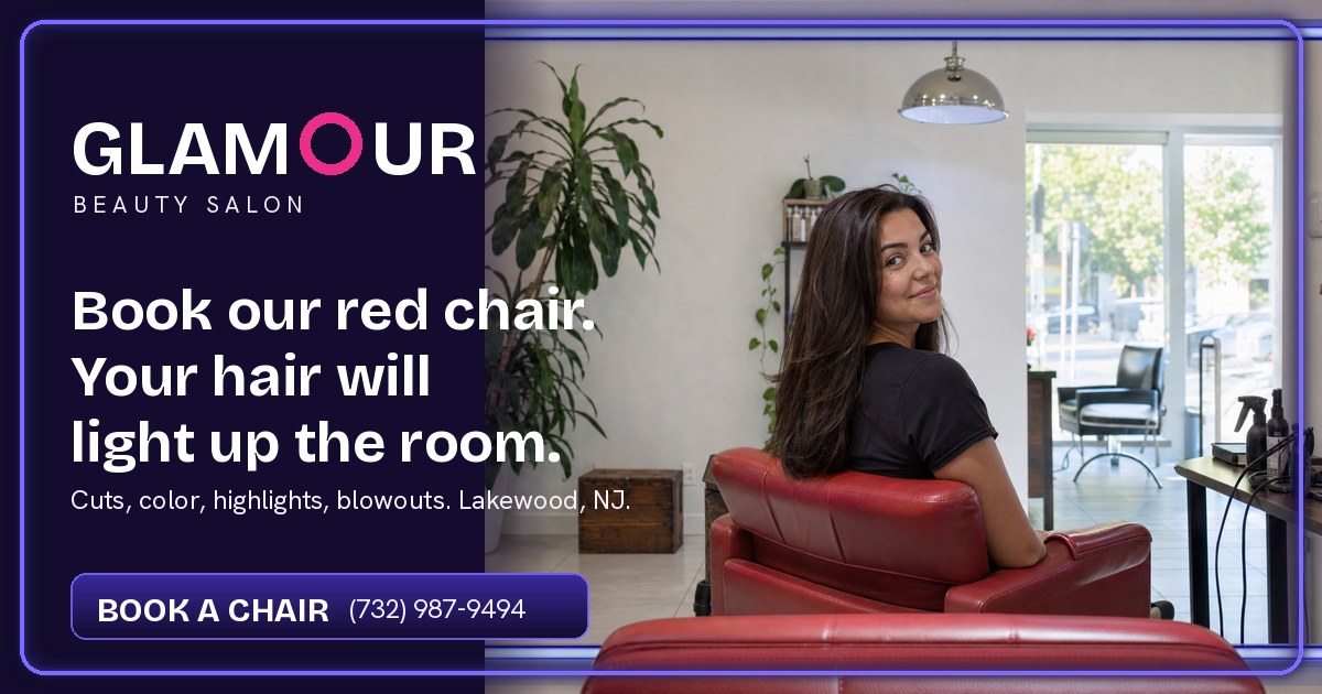 Glamour Beauty Salon website preview